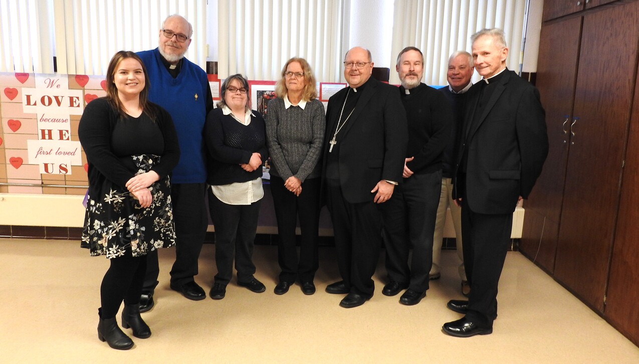 Bishop visits SS. Peter and Paul, St. Therese parishes in Garfield Heights