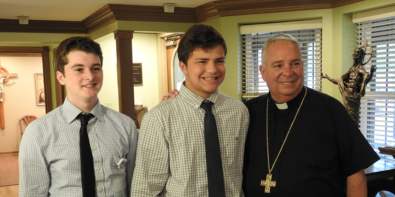Malachi House resident’s confirmation is highlight of bishop’s visit 