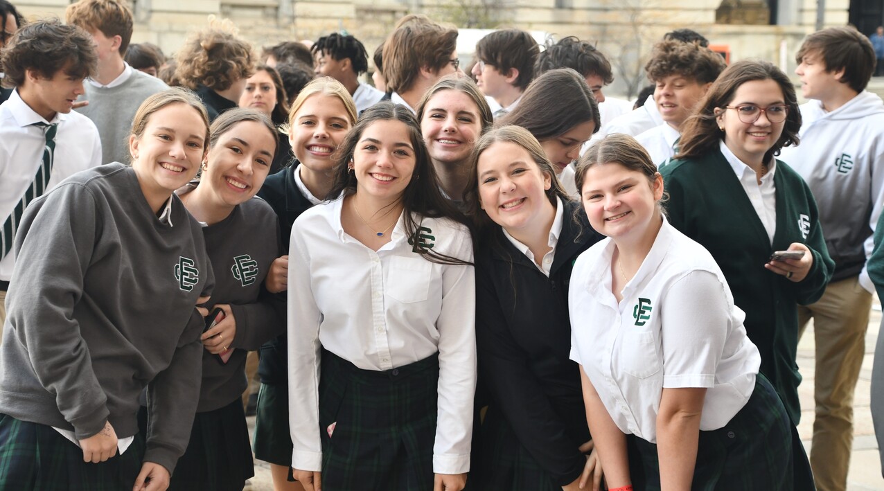 Bishop Malesic celebrates All Saints Day with Catholic high school students