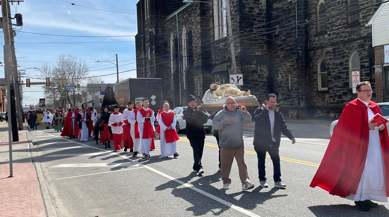 Hundreds take their faith to the streets as Good Friday procession resumes