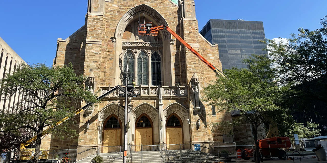 Construction at cathedral progresses in preparation for 175th  anniversary of diocese